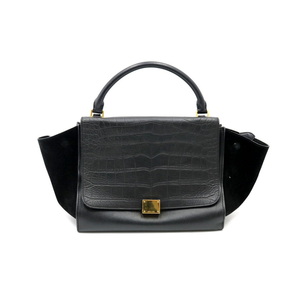 Celine Trapeze Pelle Nera