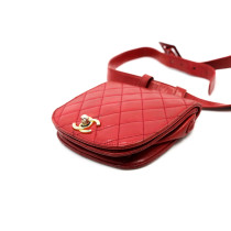 Chanel Marsupio Matelassè Pelle Rosso