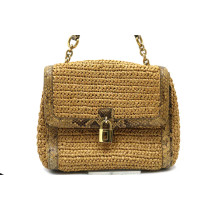 Dolce & Gabbana Sicily Rafia e Pitone Beige