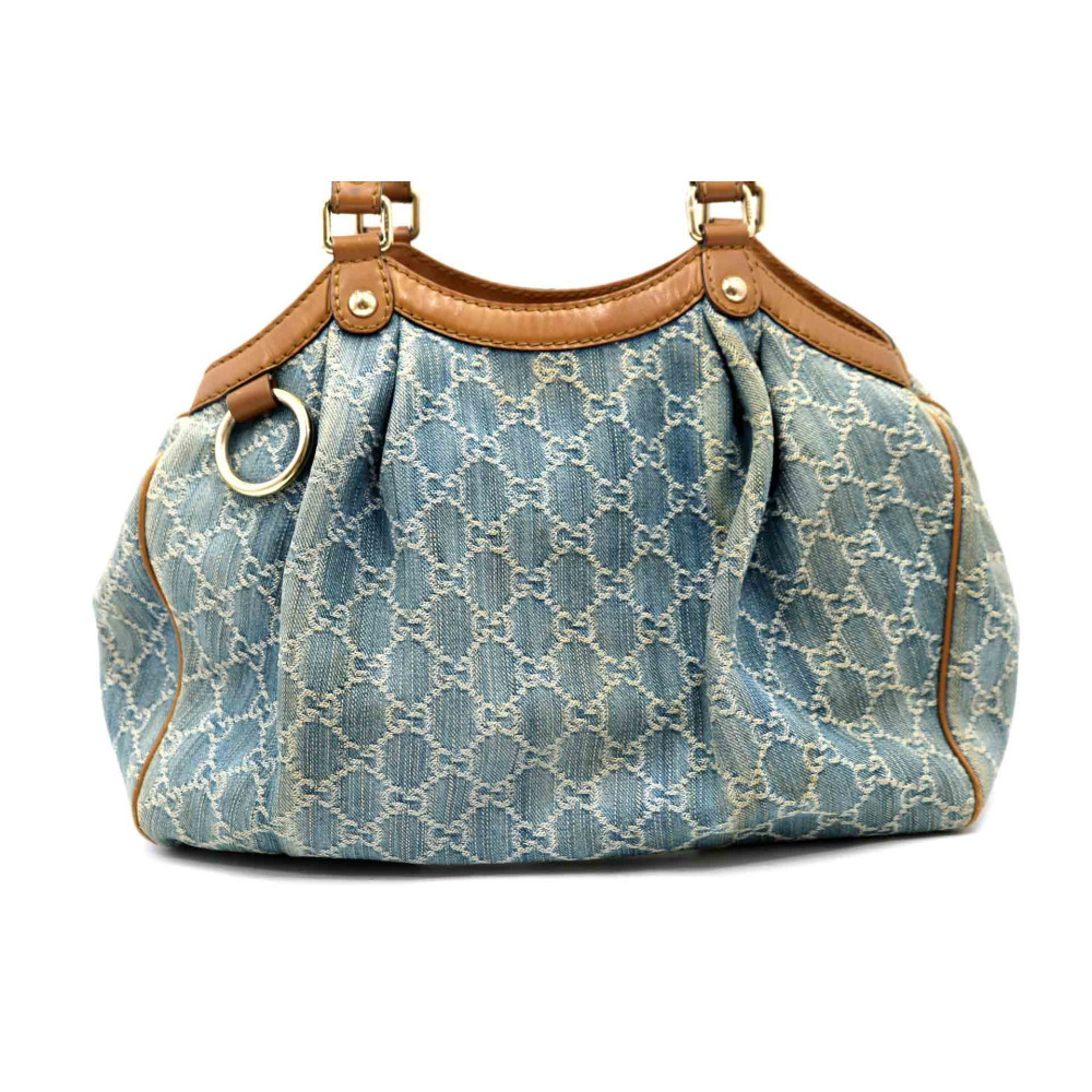 Gucci Shopping Denim Blu