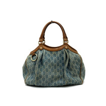 Gucci Shopping Denim Blu