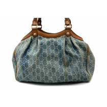 Gucci Shopping Denim Blu