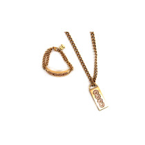 Chanel Bracciale e Collana Metallo Dorato