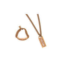 Chanel Bracciale e Collana Metallo Dorato