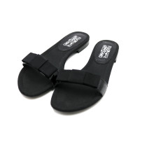 Ferragamo Ciabattina Tessuto Nero