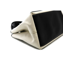 Balenciaga Cabas Navy Tela Beige Chiaro