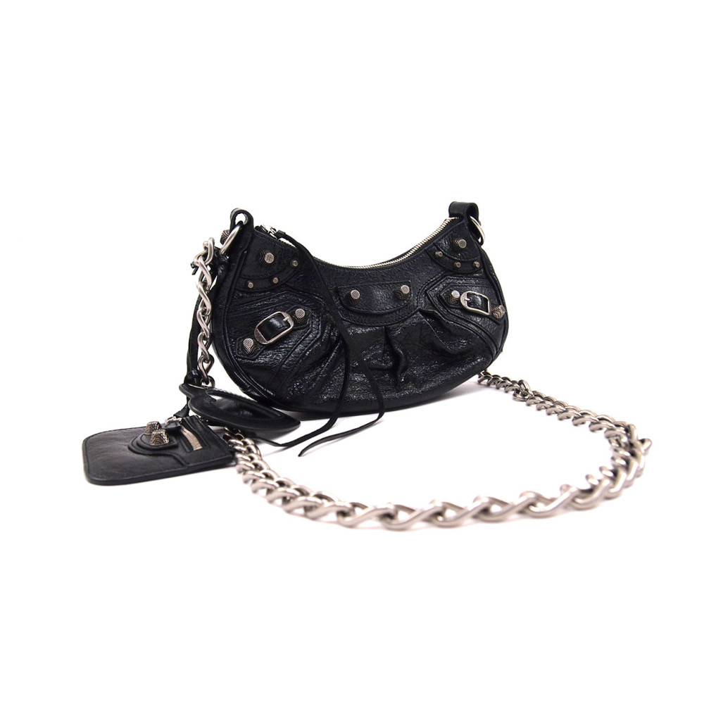 Balenciaga Cagole XS Pelle Nera