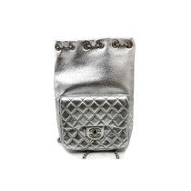 Chanel Shopping Pelle Argento