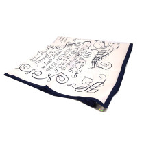 Hermes Foulard Seta Bianca e Blu