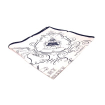 Hermes Foulard Seta Bianca e Blu