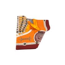 Hermes Foulard Seta Giallo e Mattone