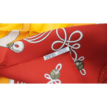 Hermes Foulard Seta Giallo e Mattone
