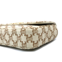 Celine Chain Shoulder Bag Tessuto Bianco