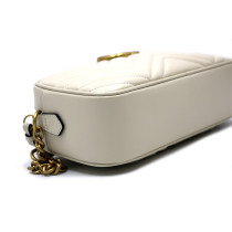 Gucci Camera Bag Pelle Bianca