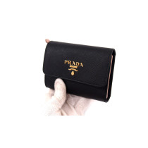 Prada Portafoglio Pelle Nera