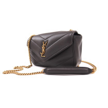 Saint Laurent LouLou Mini Pelle Grigia