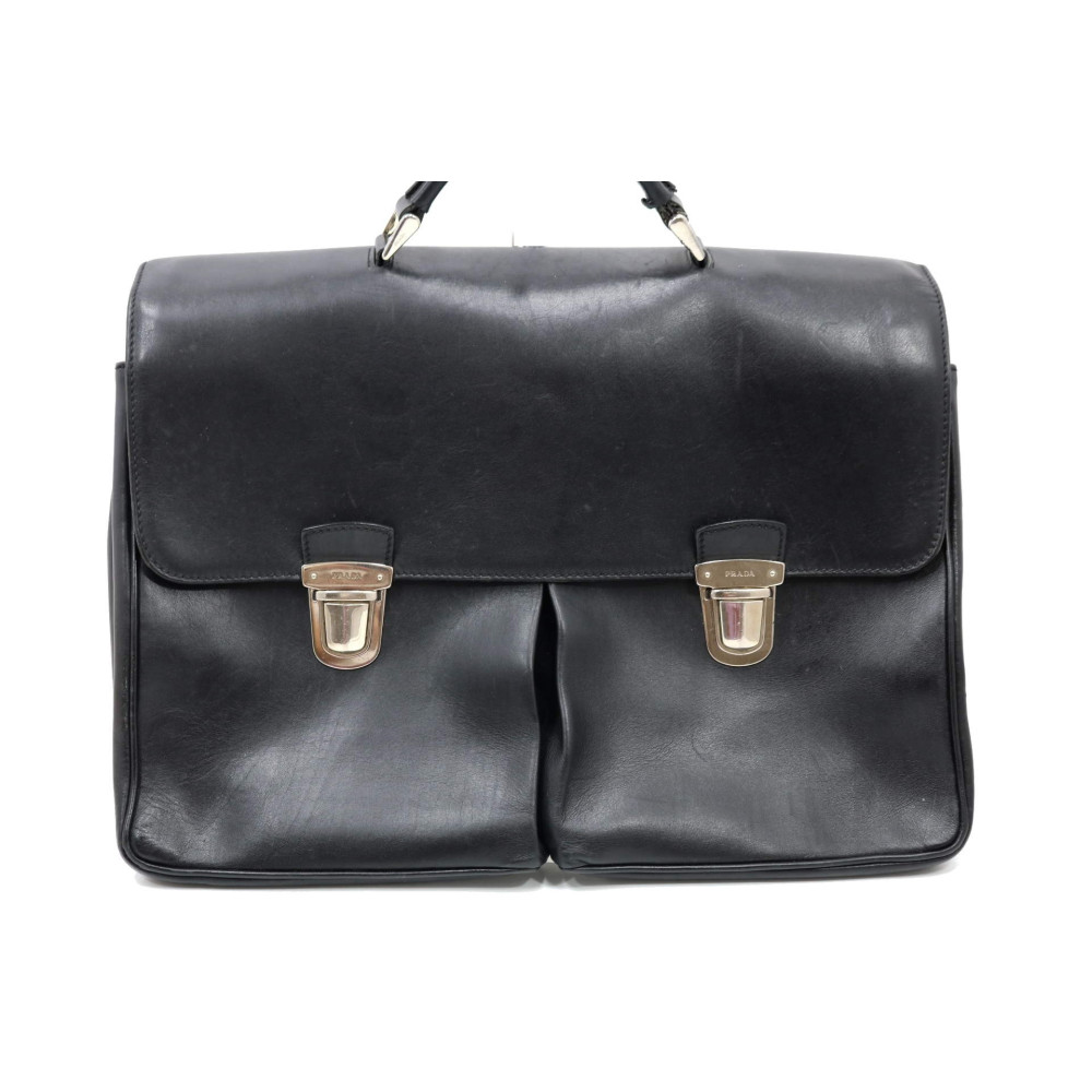 Prada Cartella Pelle Nera