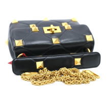 Valentino Roman Stud Media Pelle Nera