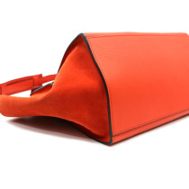 Celine Trapeze Pelle Arancione