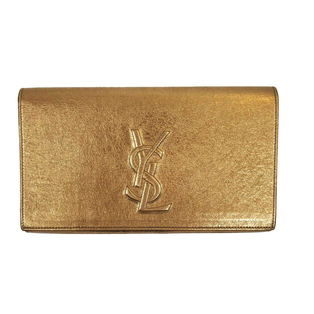 Saint Laurent Pochette Pelle Oro