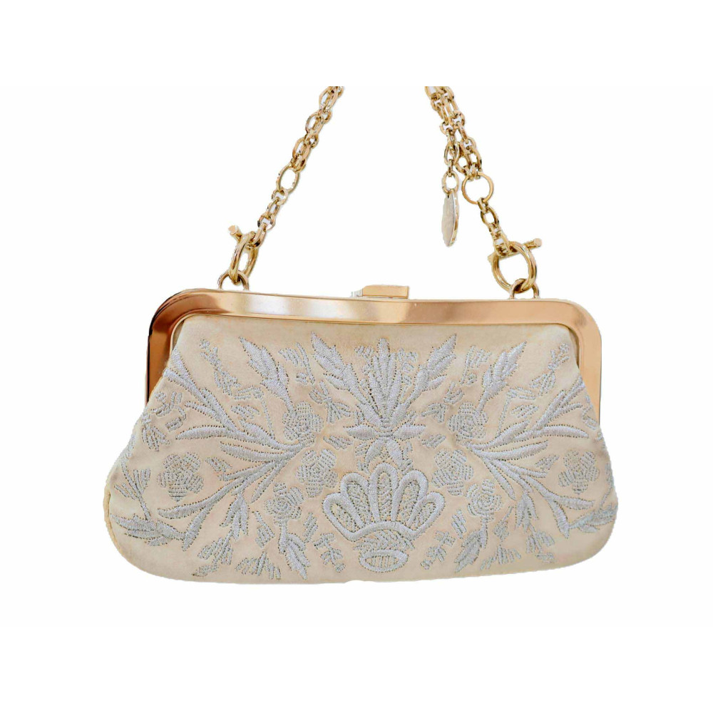 Gucci Clutch Pelle Beige