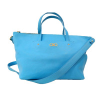 Ferragamo Shopping Pelle Turchese