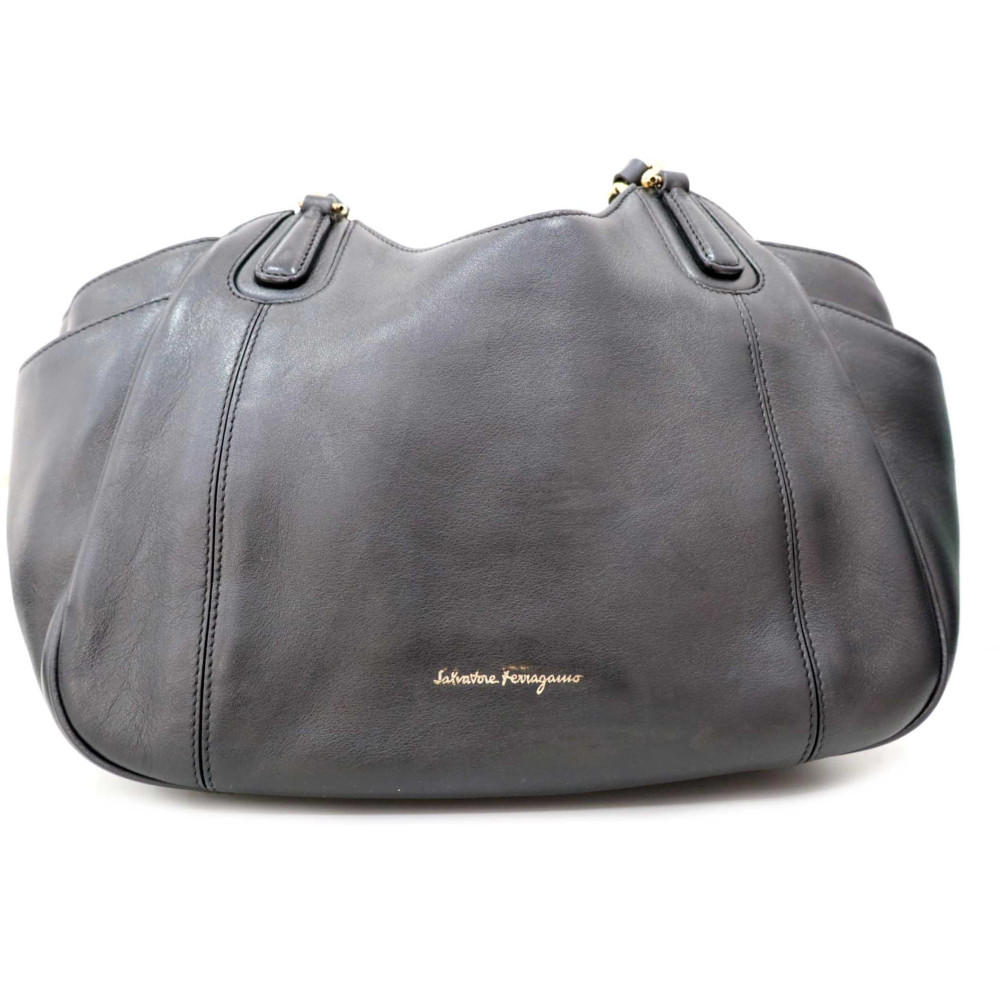 Ferragamo Shopping Pelle Nera