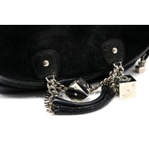Dior Borsa da Giocatore Scamosciato Nero