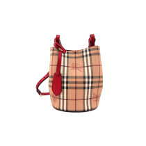 Burberry Noè PM Check Beige e Pelle Magenta