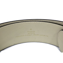 Gucci Cintura Marmont Pelle Bianca