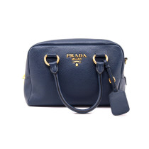 Prada Bauletto Phoenix Pelle Blu