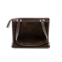 Ferragamo Shopping Camoscio Marrone