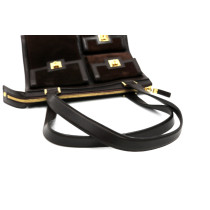 Ferragamo Shopping Camoscio Marrone