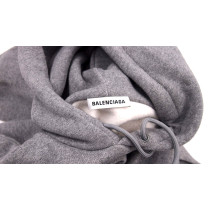 Balenciaga Felpa Cotone e Poliestere Grigio