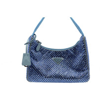 Prada Re Edition Crystal Cristalli e Nylon Azzurro