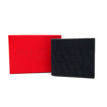 Valentino Portafoglio Tela Blu Notte