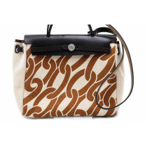 Hermes Herbag Tela Beige