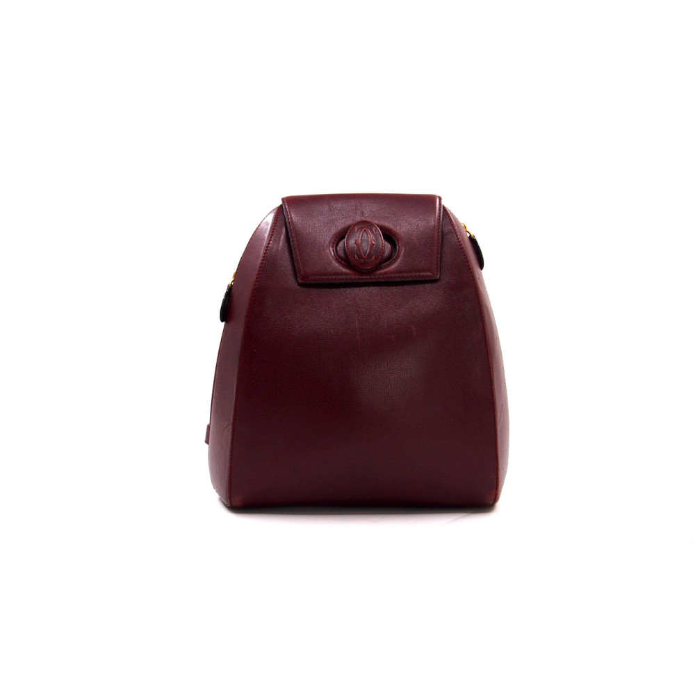 Cartier Zaino Pelle Bordeaux