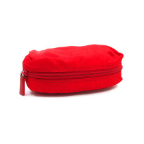Prada Pochette Cosmetic Tela Vela Rossa