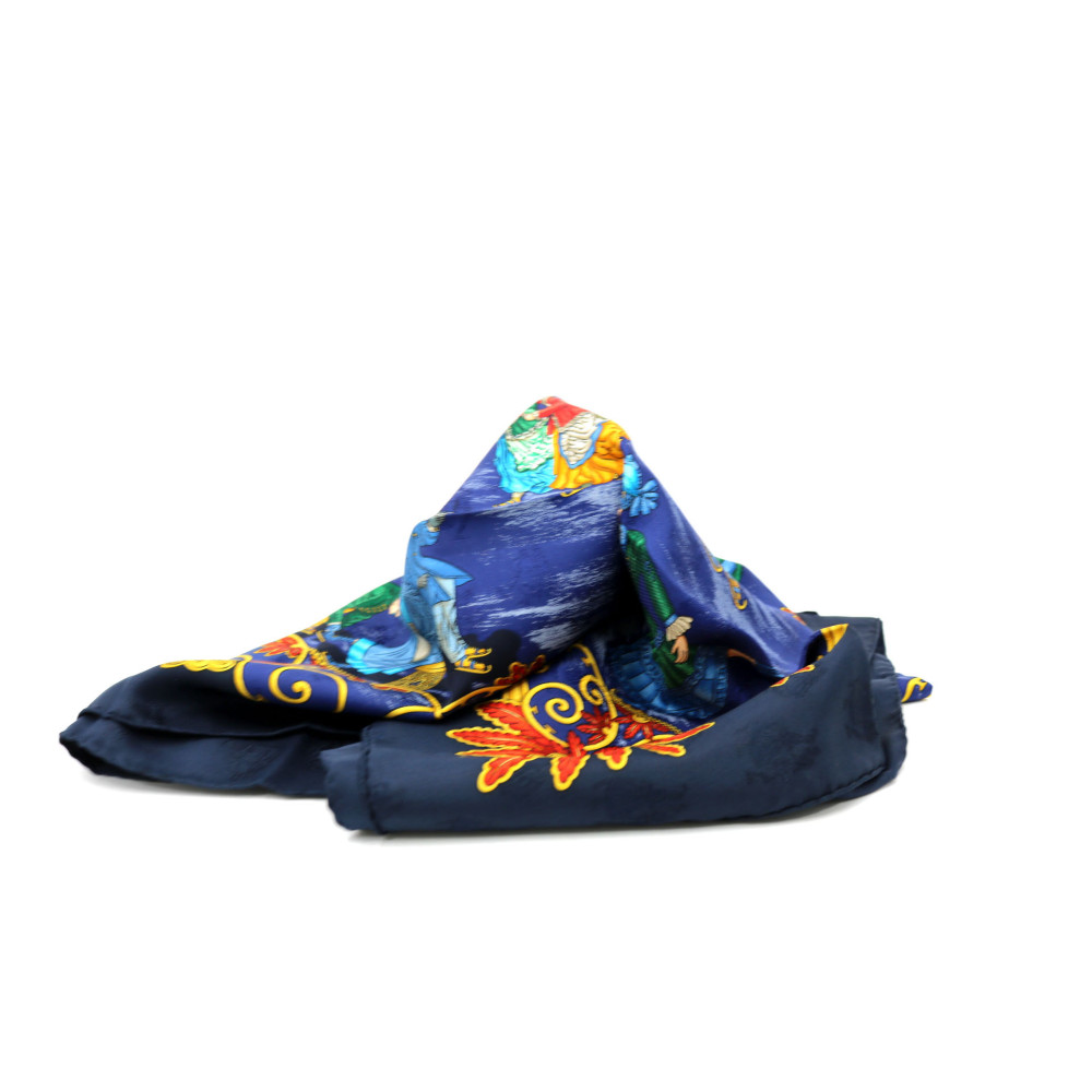 Hermes Foulard Seta Blu