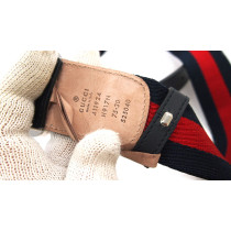 Gucci Cintura Web Rossa e Blu