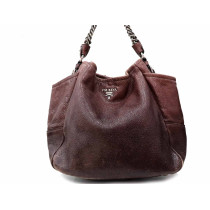 Prada Lux Chain Ombre Pelle Amaranto