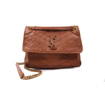 Saint Laurent Niki Pelle Cognac