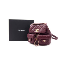 Chanel Zaino Mini Duma 25 P Pelle Caviar Borgogna
