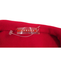 Prada Giacca Tessuto Bordeaux