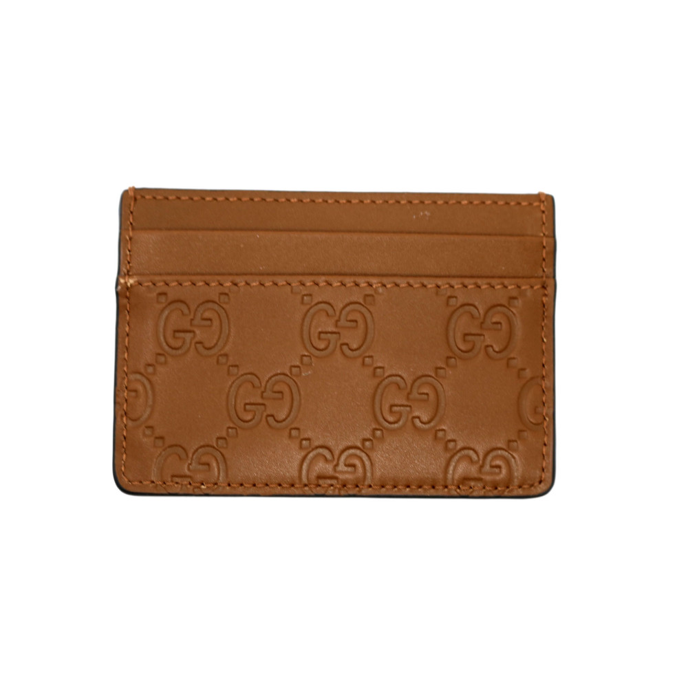 Gucci Portacarte Pelle Marrone