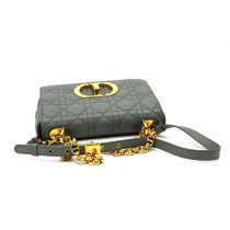 Dior Caro Piccola Pelle Grigia
