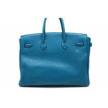 Hermes Birkin 35 Pelle Blu Pavone