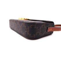 Celine Triomphe Tela Marrone