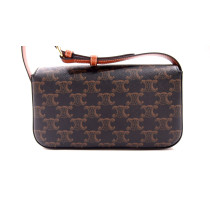 Celine Triomphe Tela Marrone